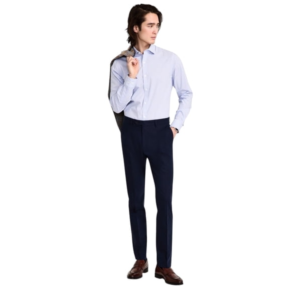 Tommy Hilfiger Mens Modern fit Dress Pants 36 / 34 Blue Solid