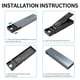 thumbnail image 2 of Caja Ssd M.2 Carcasa M.2 NVME PCIE SATA M/B Key SSD USB tipo C (cable USB-C a USB-A), 2 of 9