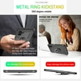 thumbnail image 4 of Galaxy A13 5G Case, Samsung A13 5G Case with HD Screen Protector, [Military-Grade] Magnetic Ring Holder Kickstand Shockproof Protective Phone Case for Samsung Galaxy A13 5G, Black, 4 of 14
