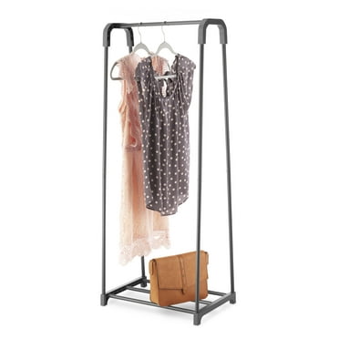 Whitmor Garment Rack with Shelf - Gunmetal Gray