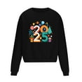 thumbnail image 3 of Sudadera sin capucha para hombre, sudadera con estampado del año 2025, jersey de cuello redondo, manga larga, para ejercicio, sin sombrero, abrigo, sudadera con capucha, blusa de poliéster para hombre, 3 of 4