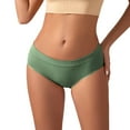 thumbnail image 2 of Seductiva Women's Seamless Underwear Women's Solid Color Conservative Mid Waist Briefs Thin Seamless Head Soft Briefs, 2 of 3