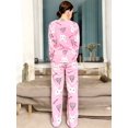 thumbnail image 3 of Pijama Afelpada Mujer Polar Pantalón Sudadera Ropa Invierno Invierno UNITALLA, 3 of 5