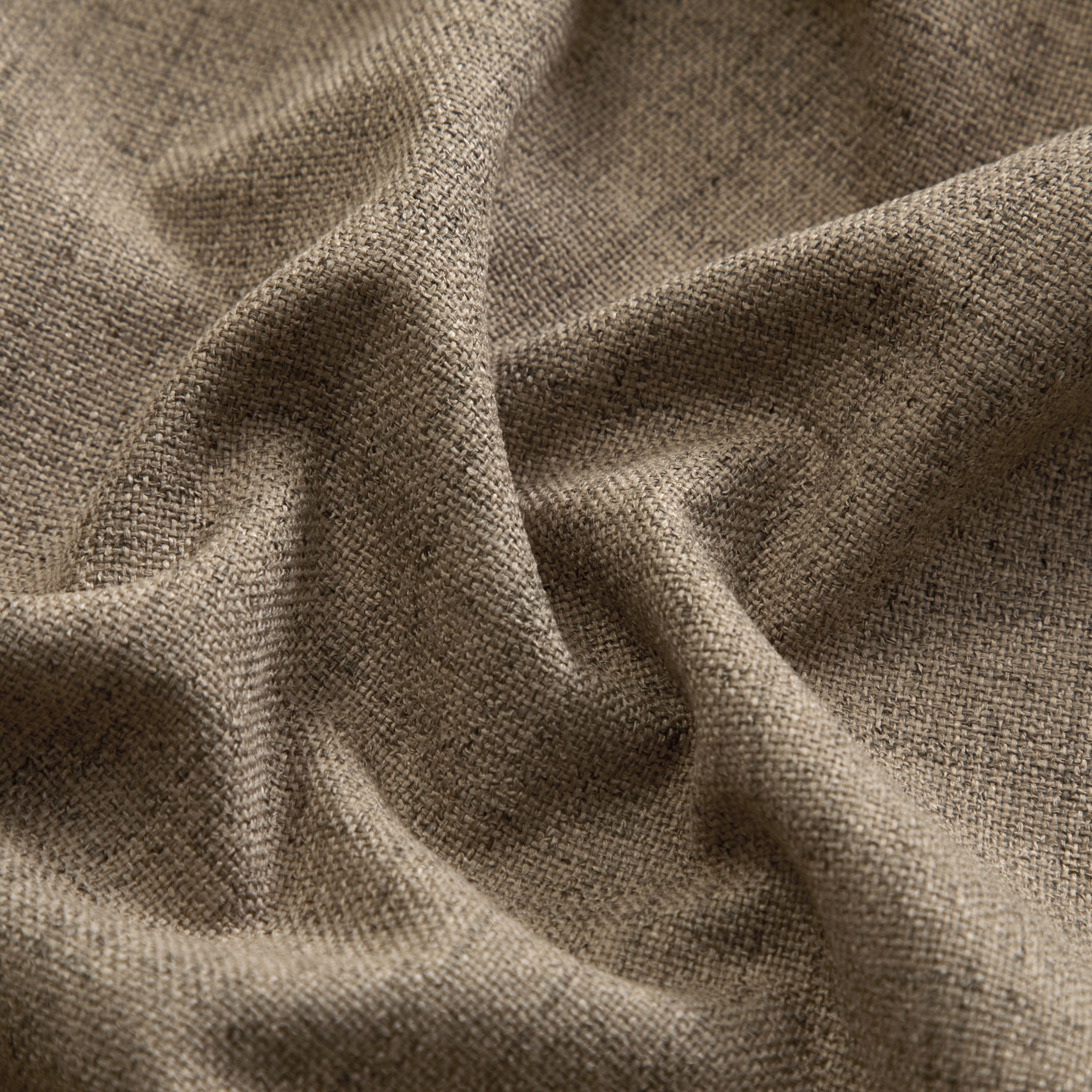 Mainstays Solid Twill Blackout Curtain Panel and Sheers, Set of 4, Brown Bag, 27.5" W x 84" L