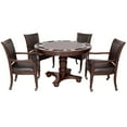 thumbnail image 1 of Bridgeport 2-in-1 Poker Game Table Set - Walnut, 1 of 4