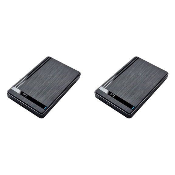 2pcs 2.5inch HDD SSD Enclosure USB 3.0 to External Hard Drive Case for Laptop Desktop PC High-Speed Data Transfer