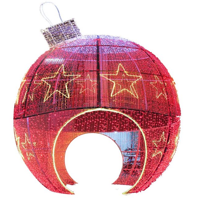Pantalla LED impermeable para exteriores, arco LED comercial grande, luces con motivos navideños para decoraciones de Plaza de jardín y parque al aire libre