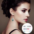 thumbnail image 3 of Conjunto de 12 pares de aretes colgantes de cristal Yashi, 3 of 3
