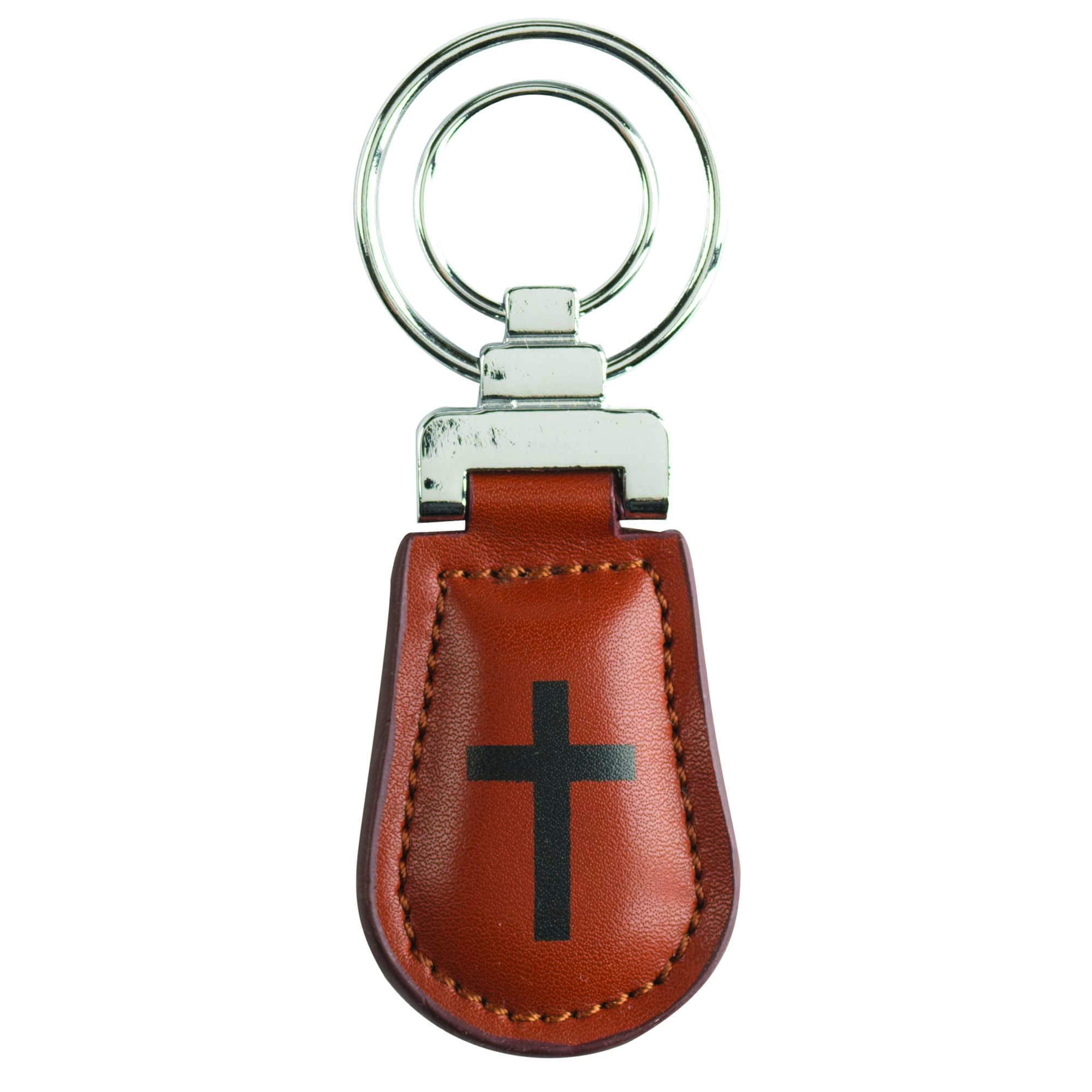 Man of God Prayer Natural Brown 7.5 x 4 Metal Pen and Key Chain Boxed Gift Set