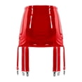 thumbnail image 3 of Jhaoyu Jupe Mini à Bretelles Taille Haute en Faux Cuir avec Clips Métalliques Rouge TTG, 3 of 5