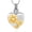 Gold, variant on Sunflower Urn Necklaces for Ashes for Women Heart Cremation Keepsake Ash Necklace Human / Pet Ashes Keepsake Memorial Jewelry Gifts