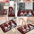 thumbnail image 6 of Nrnio Christmas Kitchen Rug and Mat Set, Non-Slip & Machine Washable Kitchen Mat, Cushioned Buffalo Check Rug for Winter Christmas Kitchen Decor (Red), 6 of 8