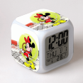 thumbnail image 1 of HANNTAOO Reloj despertador LED con diseño de Mickey Mouse, reloj de mesa creativo, reloj digital electrónico brillante y colorido para adultos, niñas, niños y niños, juguete para regalo de cumpleaños, 1 of 7