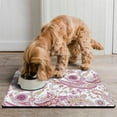 thumbnail image 2 of Vibrant Paisley Design Pet Food Mat - Waterproof Dog Bowl Mat with Ethnic Ornament, Absorbent Sponge Core and Rubber Base, 2 of 5