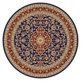 thumbnail image 5 of Tayse Sensation Area Rug 4780 RED Traditional Red Medallion Leaves 5' 3" x 5' 3" Round, 5 of 11