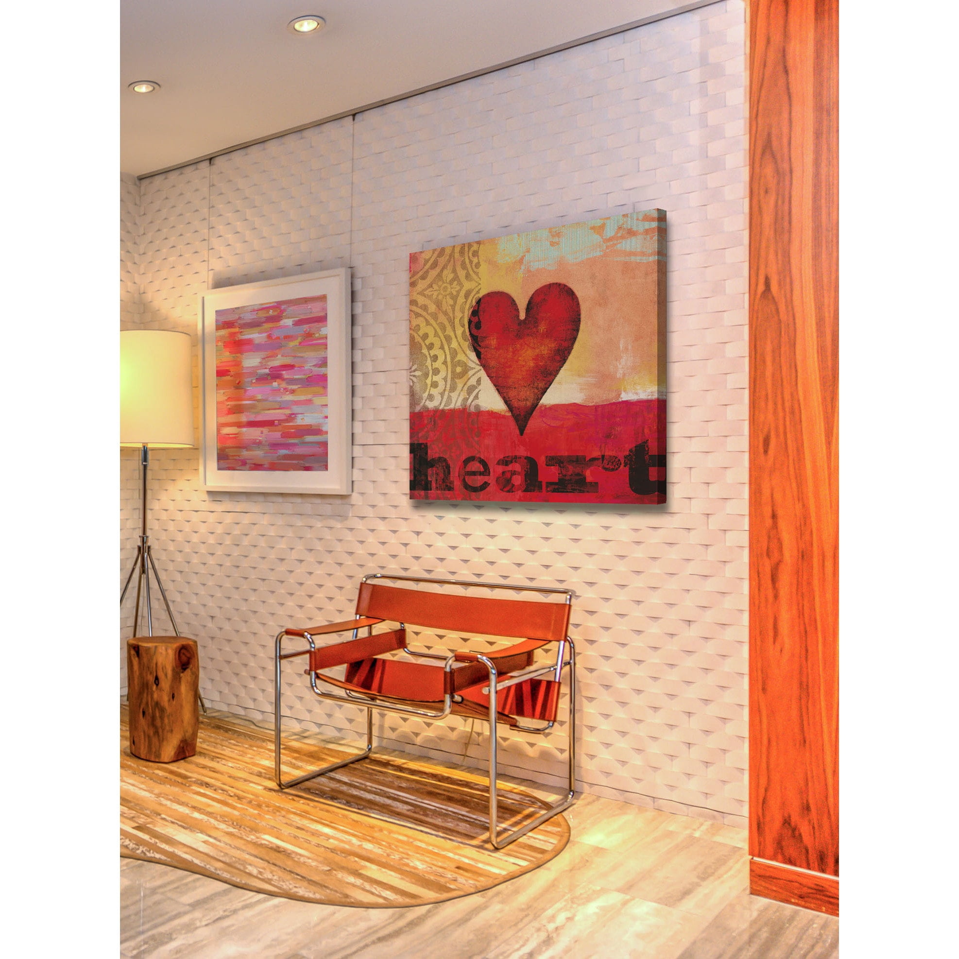 Marmont Hill "Game Play Heart" Painting Print on Canvas