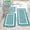Green299, variant on Tuvgenk Gray Bathroom Rugs Sets 4 Non-Slip Bathroom Rug Sets with Toilet Cover Machine Washable Quick Drying U Shaped Floor Mats for Home