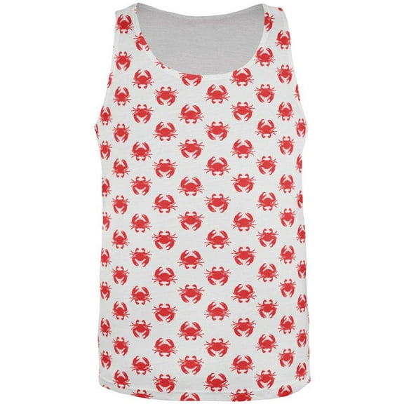 Crab All Over Adult Tank Top - 2X-Large