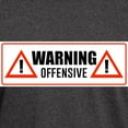 thumbnail image 3 of CafePress - Warning Offensive Dark T Shirt - Men's Classic Graphic Cotton T-Shirt, 3 of 4
