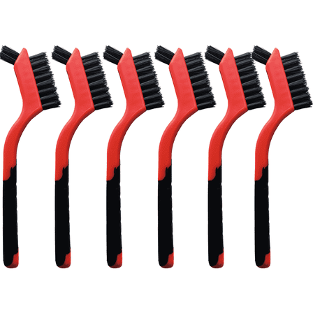 XDMTWLKJ Nylon Cleaning Brush Set, 6 Pcs, Non-Scratch Soft Bristles for Delicate Surfaces