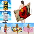 thumbnail image 2 of Toalla de playa de dibujos animados A-kaws, de microfibra, sin arena, de secado rápido, suave, a prueba de arena, para piscina, regalo para mujeres, para viajes, gimnasios, duchas, camping, 2 of 5