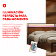 thumbnail image 2 of Base para Cama Queen Size Box con Luces LED y Espacio de Almacenamiento Cabecera Antideslizante y sin Ruido Estructura Metalica Resistente para Recamara Moderna, 2 of 7