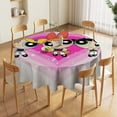 thumbnail image 5 of The Powerpuff Girls Round Tablecloth Print Decorative Table Cover Washable Table Cloths for Dining Party Picnic 70x70in, 5 of 8