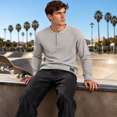 thumbnail image 7 of Southpole Mens Thermal Shirts - Crewneck and Henley Top Long Sleeve Thermal Shirts for Men 2 Pack, 7 of 7