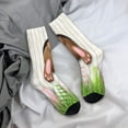 thumbnail image 5 of Rateoe Brown Bunny for Women Casual Calf Socks - Cute Crew Socks - Thin Soft Above Ankle Socks Size 5-11, 5 of 6