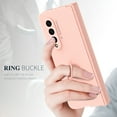 thumbnail image 4 of TECH CIRCLE for Samsung Galaxy Z Fold 3 5G Case with Screen Protector, Built-in 360° Rotation Ring Holder Magnetic Car Mount Stand Shockproof Protective Phone Slim Galaxy Z Fold 3 Cover,Pink, 4 of 7