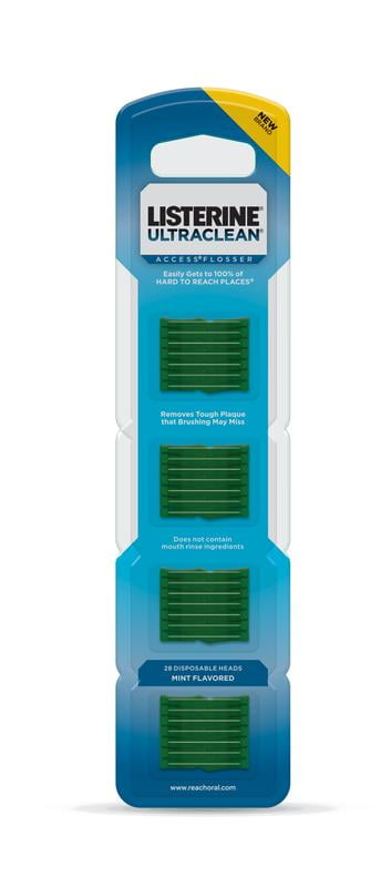 LISTERINE ACCESS FLOSSER HEAD REFILL MINT 28CT