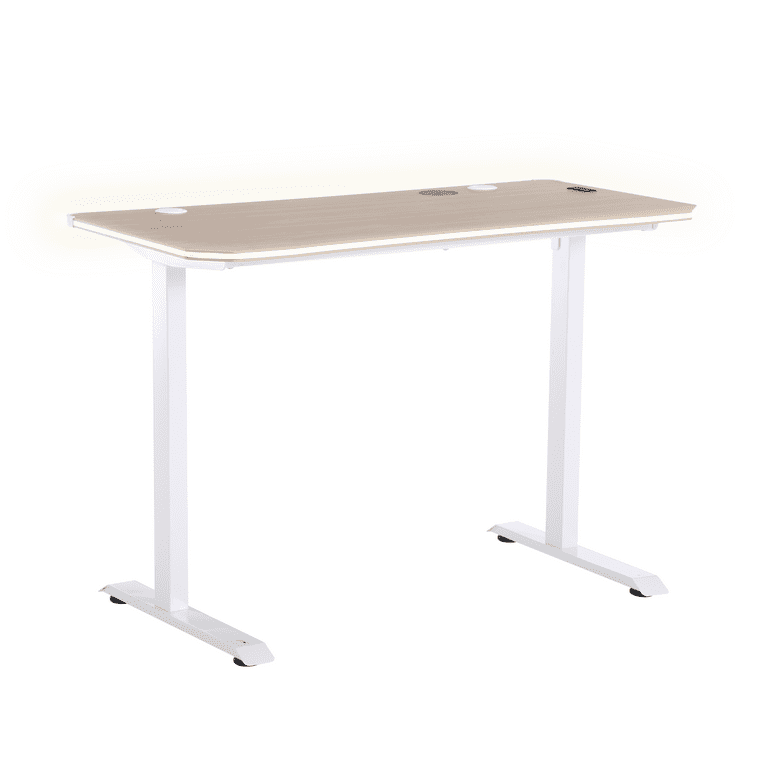 X Rocker Oka Adult Gaming Desk with RGB Lighting, White
