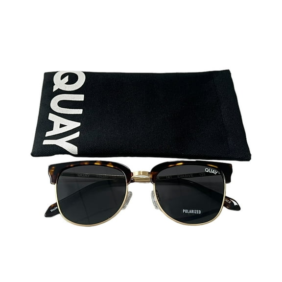 Quay Australia Evasive Sunglasses Tortoise Black Polarized