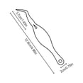 thumbnail image 2 of HLONK Tweezers Crafts Crossing Lock Stainless Reverse Clamp Curved Art Hair Tool for Decoration Electronics Laboratory Matte, 2 of 8