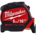 thumbnail image 1 of Cinta métrica Milwaukee Premium, hoja ancha, 5 m/16 pies, 33 mm, 1 of 5
