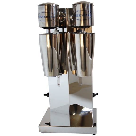 INTBUYING Double Head Milkshake Maker Smoothie Cocktail Drink Mixer Stainless Steel