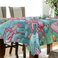 thumbnail image 3 of Ryvnso Pink and Blue Landscape Rectangle Table Cloth Tablecover Dinning Tablecloth 60"x60", 3 of 8
