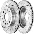thumbnail image 3 of Detroit Axle - 12.64'' inch Front Drilled Brake Rotors for Chevy Blazer Traverse GMC Acadia Buick Enclave Cadillac OPTIQ, 3 of 7