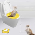thumbnail image 4 of Kit de entrenamiento para asientos de inodoro para gatos, inodoro reutilizable para sentarse y agacharse, caja de arena para gatos, cajas de arena para gatos, 4 of 6