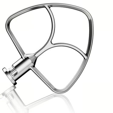 Stainless Steel Paddle Flat Beater - Accessories and Attachments for KitchenAid Mixers, Fit 4.5-5 QT Mixing Bowl