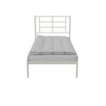 thumbnail image 3 of RealRooms Praxis Metal Bed, Twin Size Frame, Under Bed Storage, White, 3 of 17