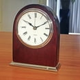 thumbnail image 2 of Monogram Online Arch Wood Desk Clock, Silver Bezel, 2 of 3