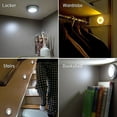 thumbnail image 3 of ODOMY Motion Sensor Light，Battery Powered LED Night Light Step Lights Stair Closet Light Under-Cabinet Lighting Stick On Anywhere Lamp for Home， Kitchen， Hallway， Cabinet， Closet， Stairs， Bathroom, 3 of 8