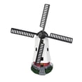 thumbnail image 2 of Solar-Powered Windmill Lighthouse Ornament for Garden with Rotating Light and Waterproof Design, 2 of 6