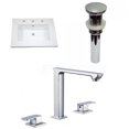 thumbnail image 1 of American Imaginations 25-in. W 3H8-in. Ceramic Top Set In White Color - Overflow Drain Incl. AI-33129, 1 of 9