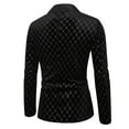 thumbnail image 3 of Wancir Glitter Blazers for Men's Shawl Lapel Wedding Metallic Sports Coat Party Sparkly Suit Jackets, 3 of 3