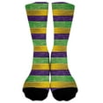 thumbnail image 2 of MEICHEN Women's Mardi Gras Themed Comfortable Cute Printed Mid Calf Sports Socks Fashion Clothing Accessories for Women, 2 of 5
