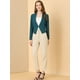 thumbnail image 3 of Chaqueta Corta Casual de Negocios Allegra K sin cuello para Mujer Azul eléctrico M, 3 of 6