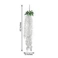 thumbnail image 3 of BalsaCircle 42" White Hanging Artificial Wisteria Flowers Vine DIY Garland Wedding Party Centerpieces, 3 of 8