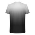 thumbnail image 3 of WREESH Men's Gradient Print Crew Neck T-Shirt Loose Short Sleeve Summer Fashion Tops Black, 3 of 5